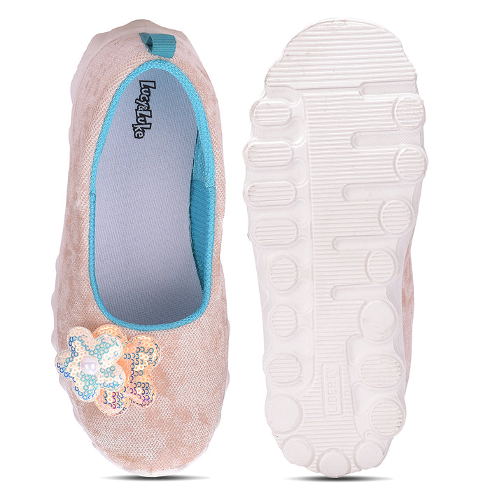 Lucy Luke Playngo E Beige Casual Non Lacing Walking Shoes For Kids By Liberty