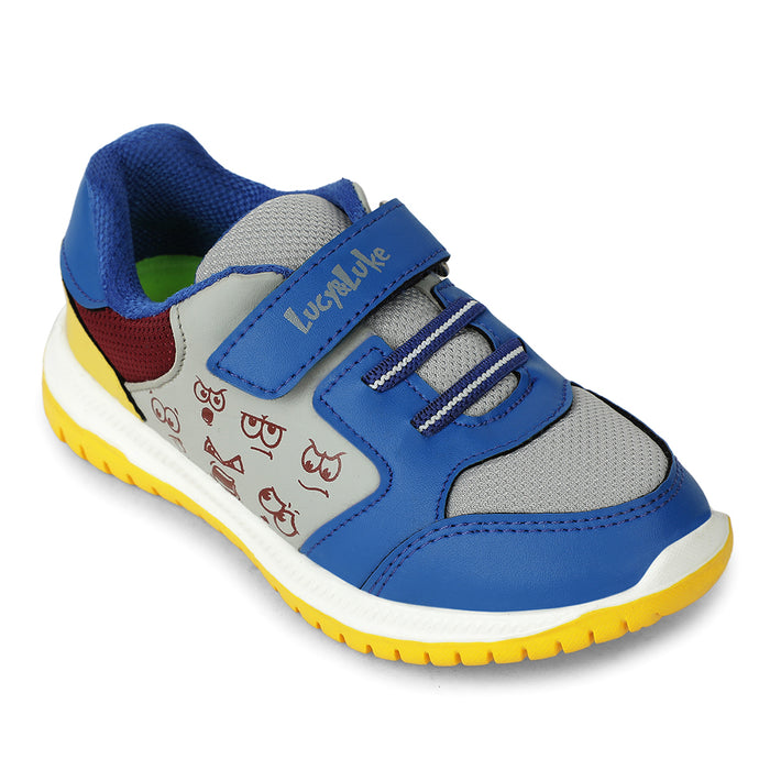 Lucy Luke Royal Blue Sports Non Lacing Walking Shoes For Kids Jamie K5E By Liberty