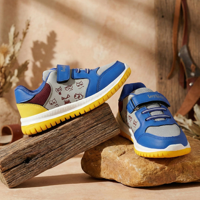 Lucy Luke Royal Blue Sports Non Lacing Walking Shoes For Kids Jamie K5E By Liberty