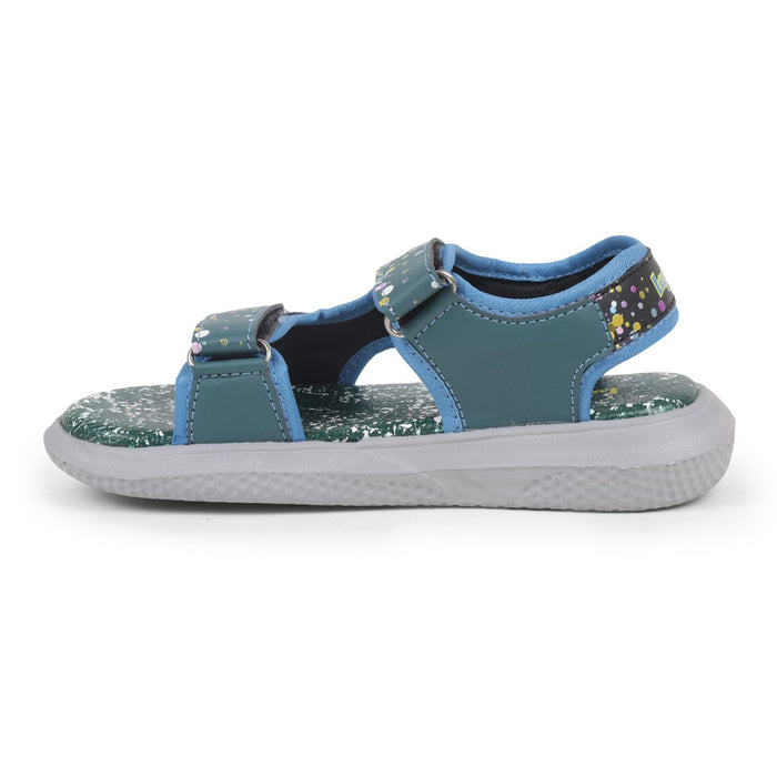 Lucy Luke Sea Green Casual Sandal For Kids Hippo 18 By Liberty