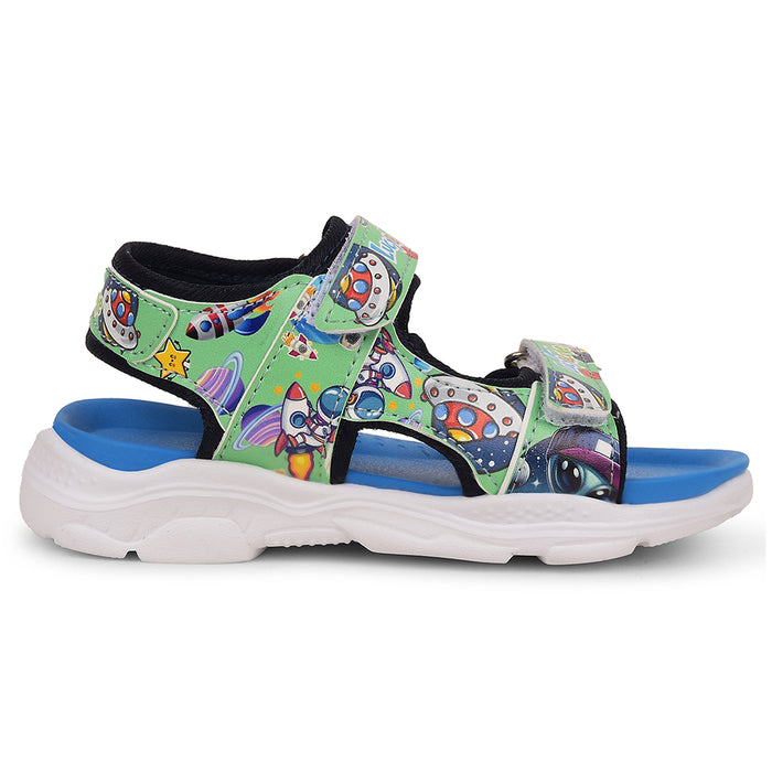 Lucy&Luke Sea Green Casual Sandal For Kids RICKY-71 By Liberty