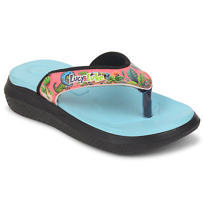 Lucy&Luke Sea Green Casual Slipper For Kids HIPPO-10T By Liberty