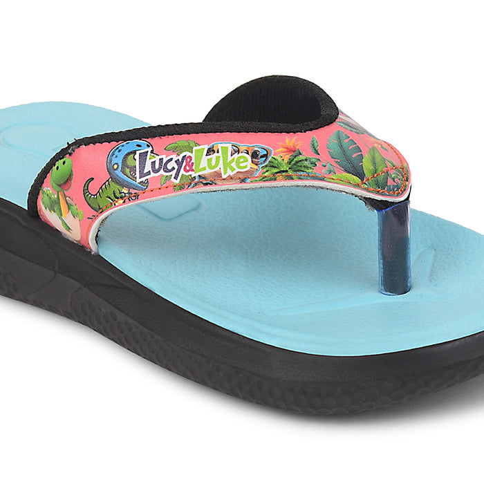 Lucy&Luke Sea Green Casual Slipper For Kids HIPPO-10T By Liberty
