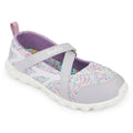Lucy & Luke STYLER-2 Purple Casual Slip on Ballerina Shoes for Kids | Girls by Liberty
