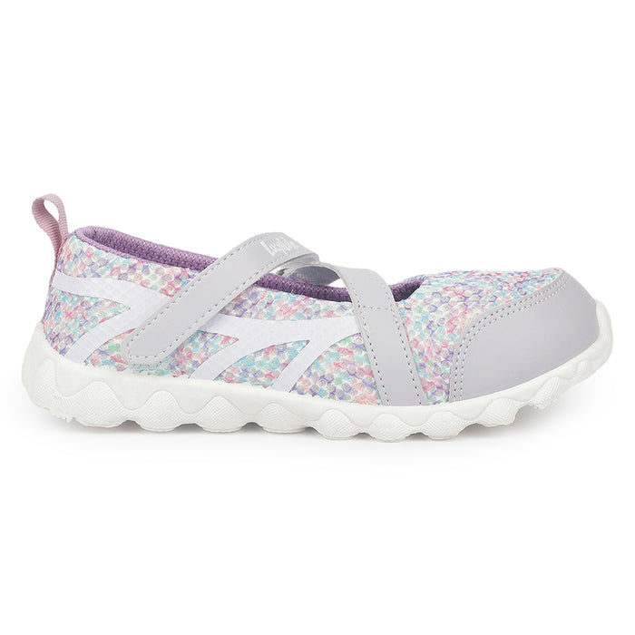 Lucy & Luke STYLER-2 Purple Casual Slip on Ballerina Shoes for Kids | Girls by Liberty
