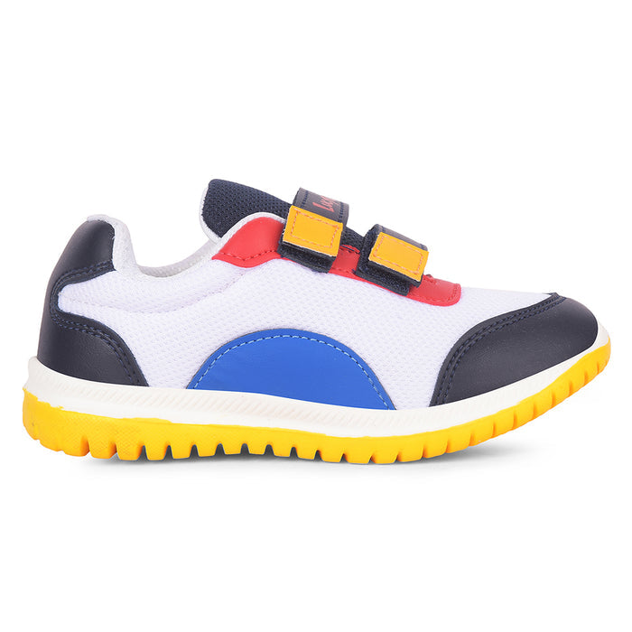 Lucy Luke White Casual Non Lacing Walking Shoes For Kids Jamie K1E By Liberty