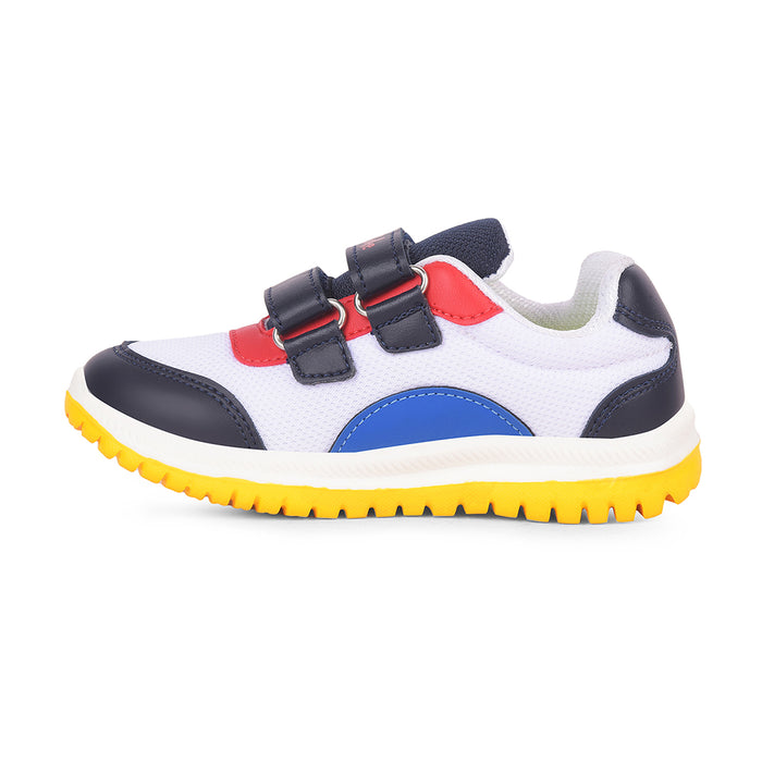 Lucy Luke White Casual Non Lacing Walking Shoes For Kids Jamie K1E By Liberty