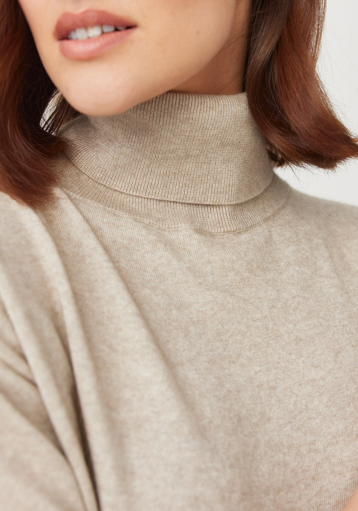 Mae Turtle Neck - Pumice