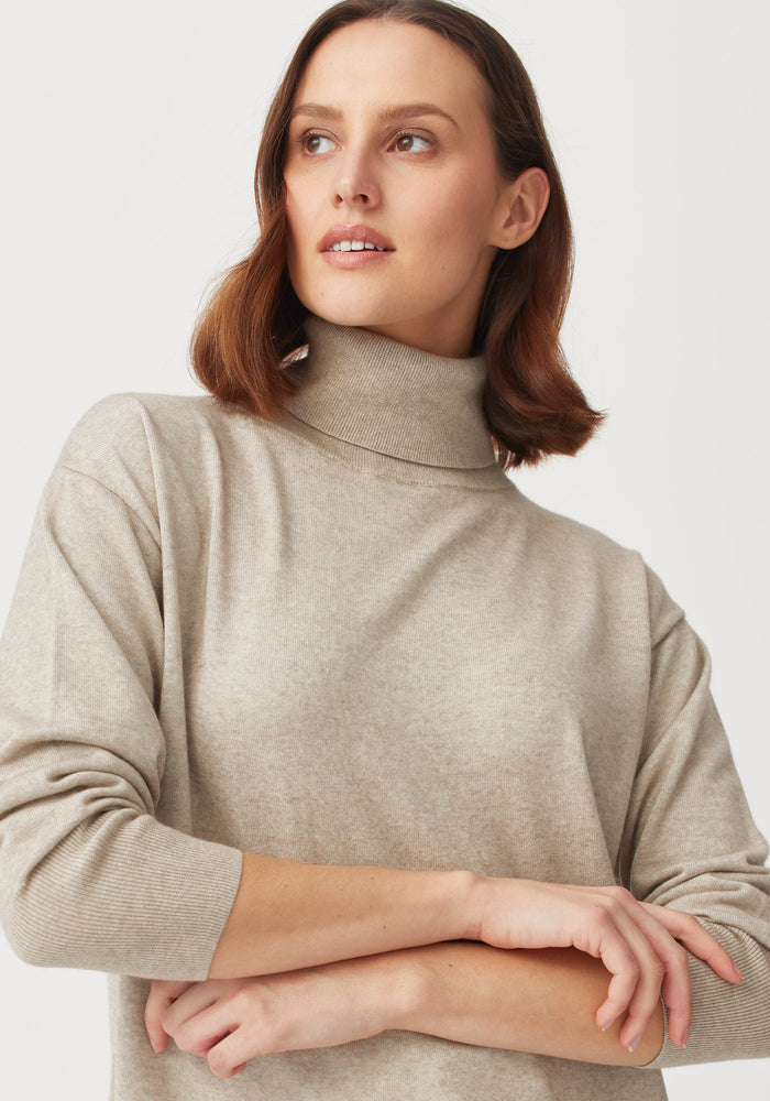 Mae Turtle Neck - Pumice