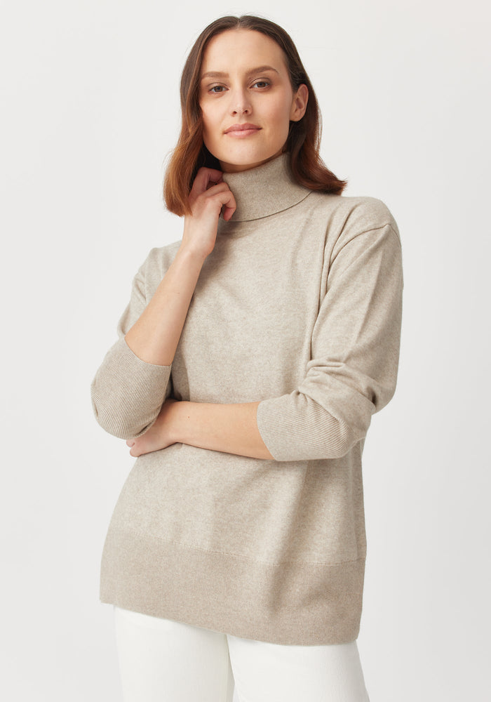Mae Turtle Neck - Pumice