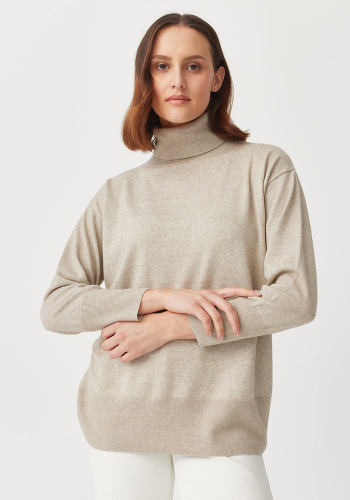 Mae Turtle Neck - Pumice