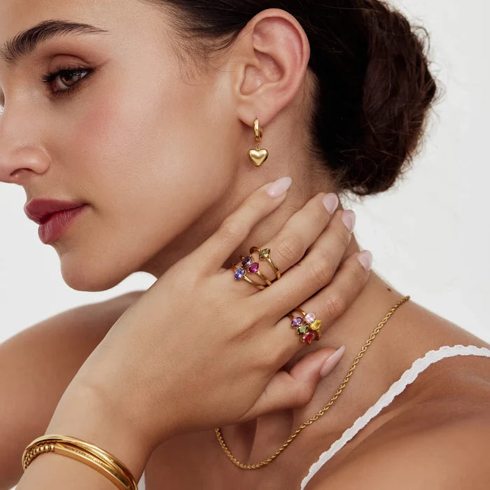 Personalised marquise birthstone ring — Olivia Jewelry