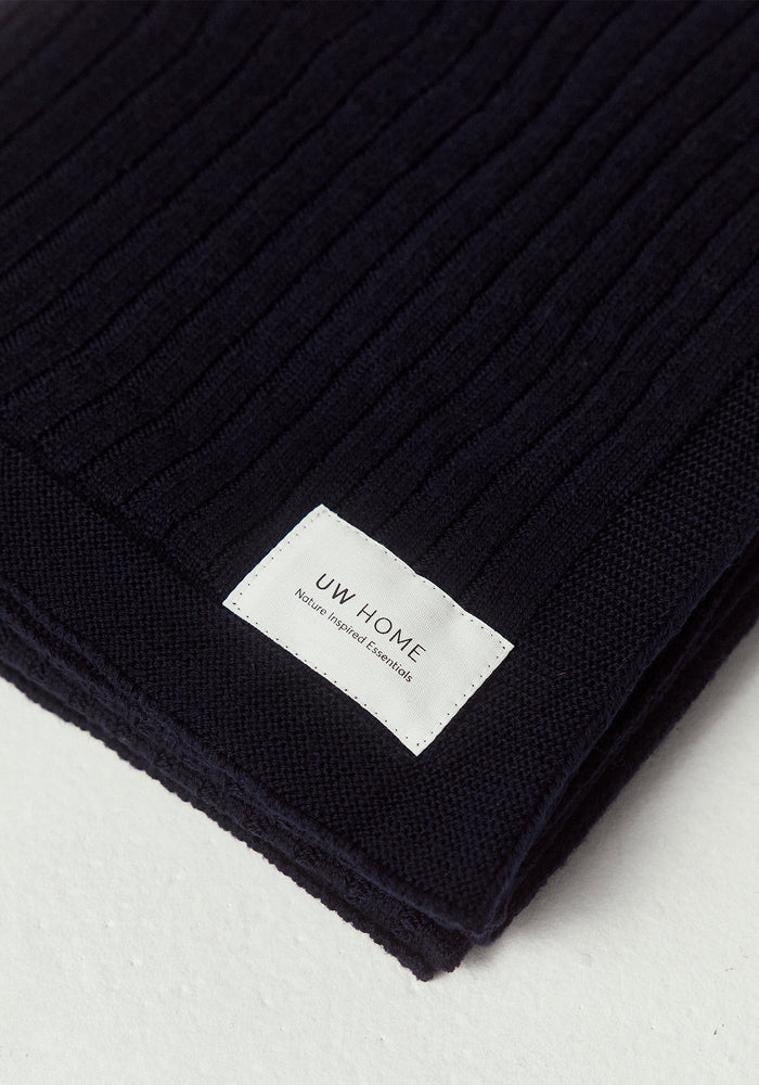 Merino Blanket - Deep Blue