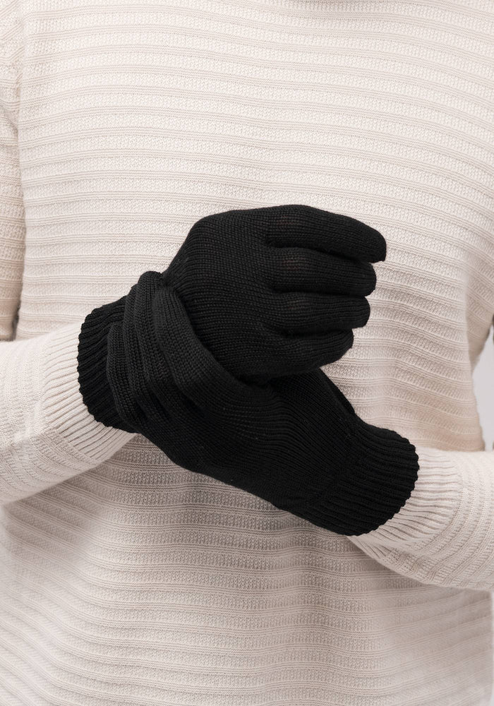 Merino Gloves - Black | Man