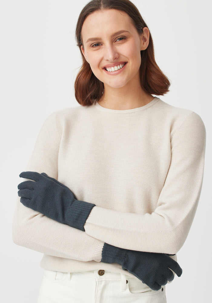 Merino Gloves - Schist | Woman