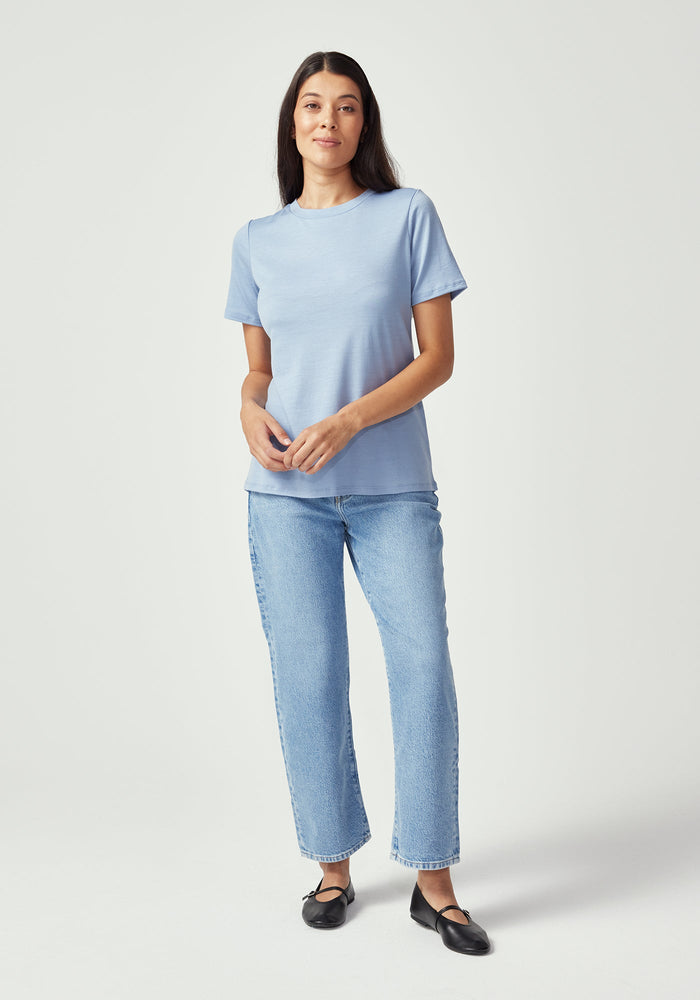 Merino Short Sleeve Tee - Cloudless