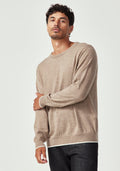 Miles Sweater - Cobblestone/Ecru