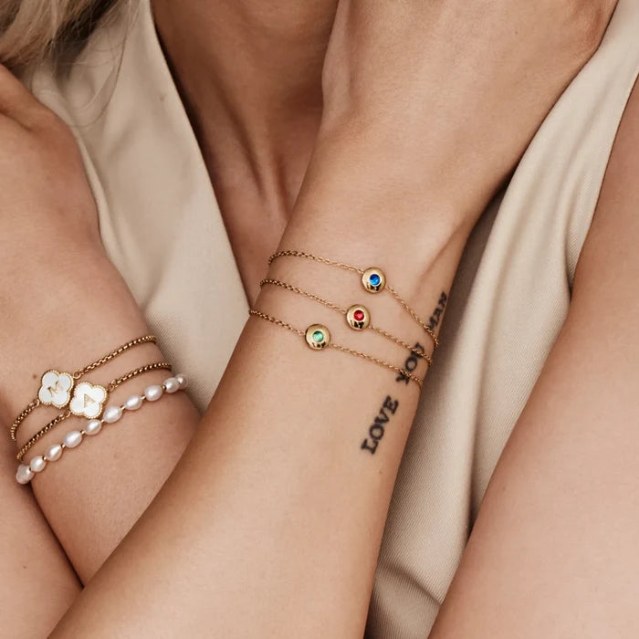 Mini Birthstone Charm Bracelet