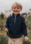 Mini Estuary Half Zip - Zephyr/Slate
