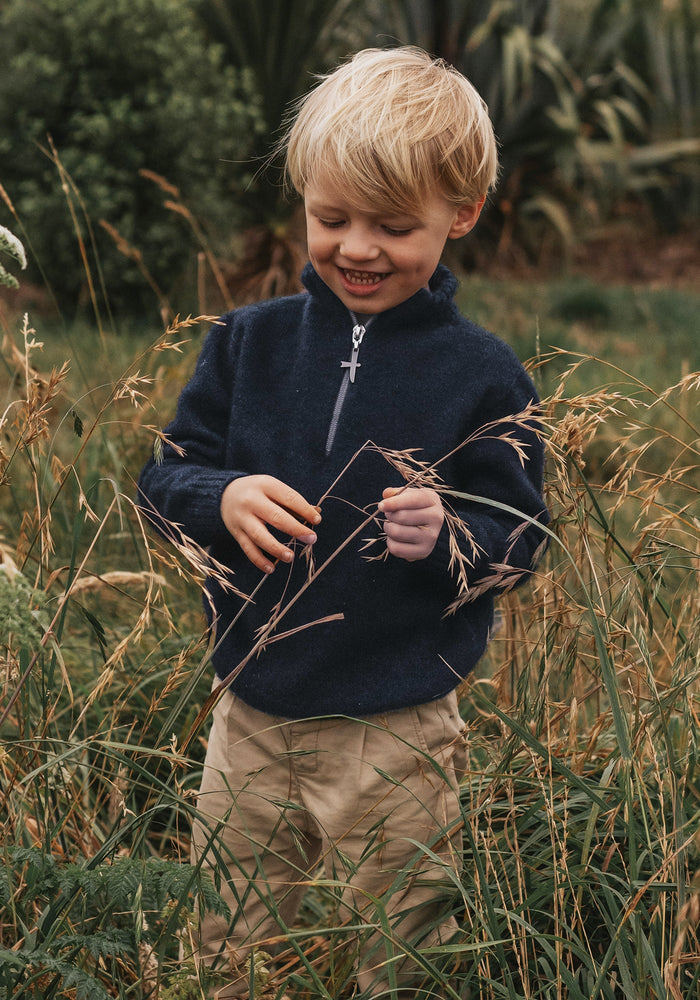 Mini Estuary Half Zip - Zephyr/Slate