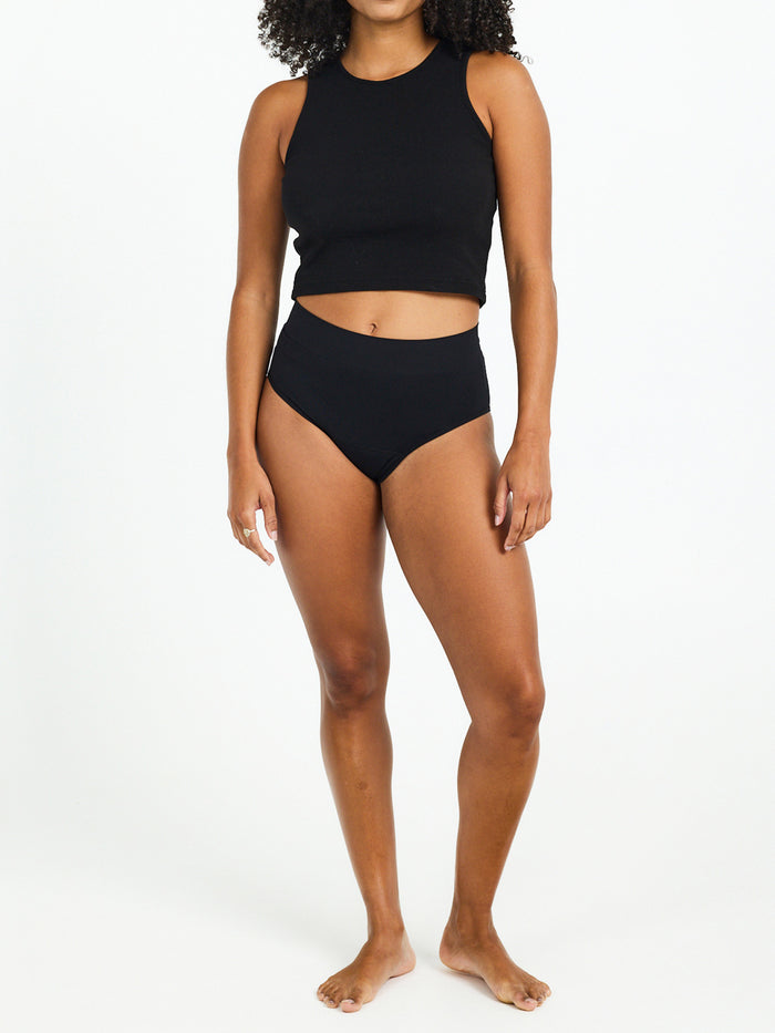 ModiComfort Seamless Full Brief Light Black