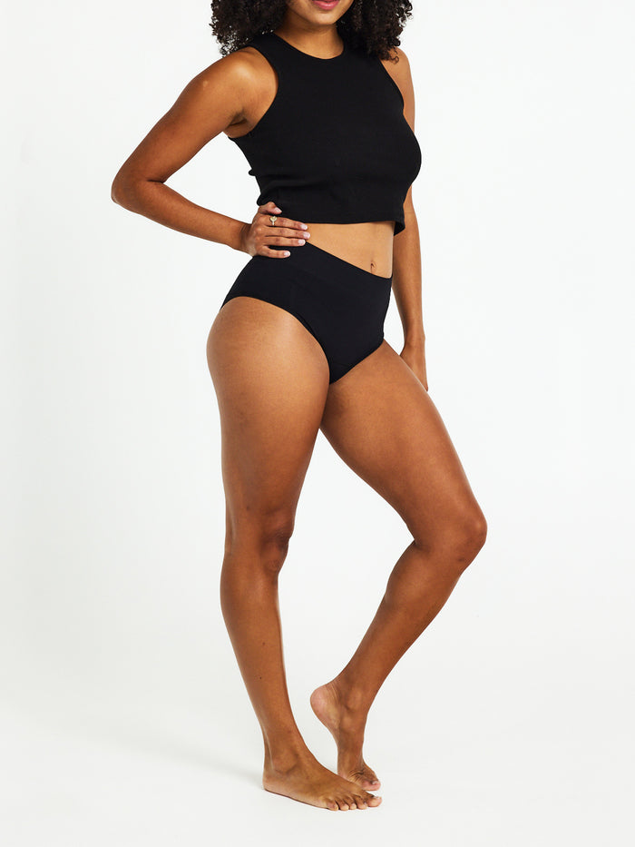 ModiComfort Seamless Full Brief Light Black