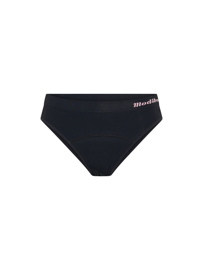 ModiComfort Seamless Teen Hipster Bikini Moderate Black