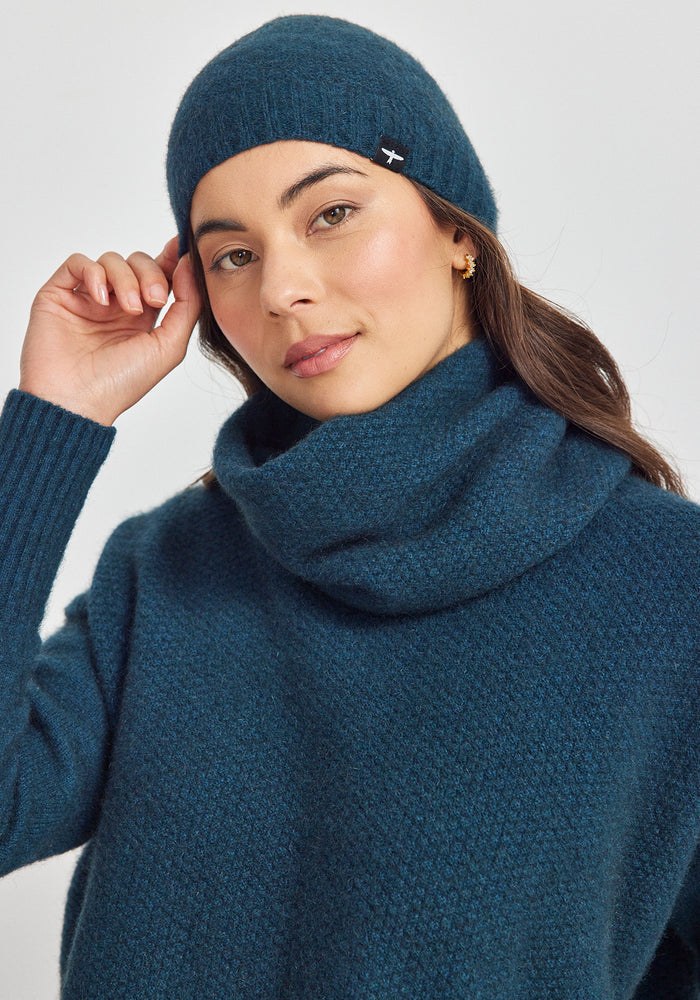 Moss Beanie - Deep Teal