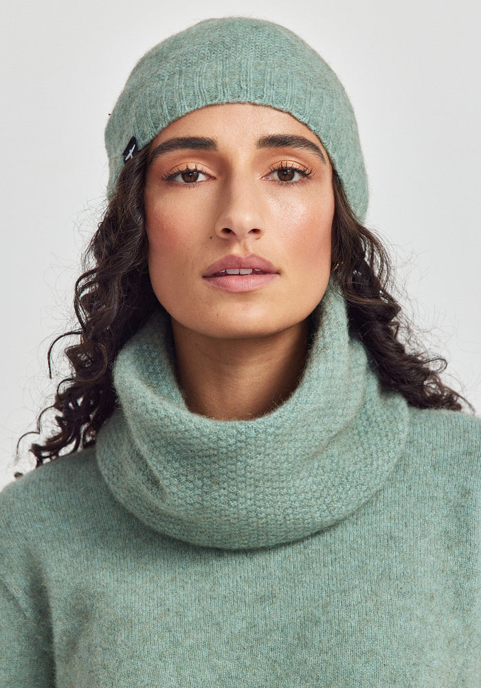 Moss Beanie - Eggshell