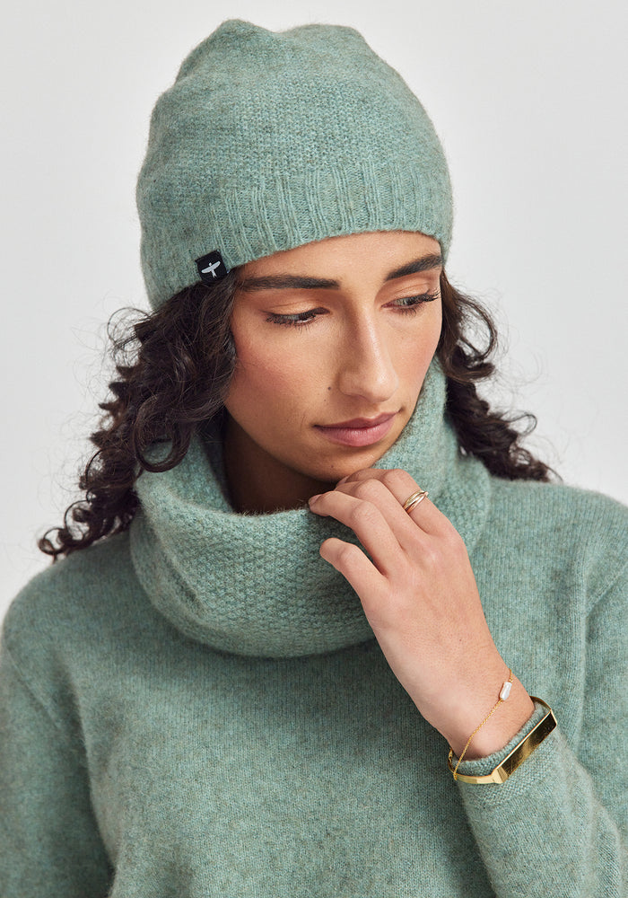 Moss Beanie - Eggshell