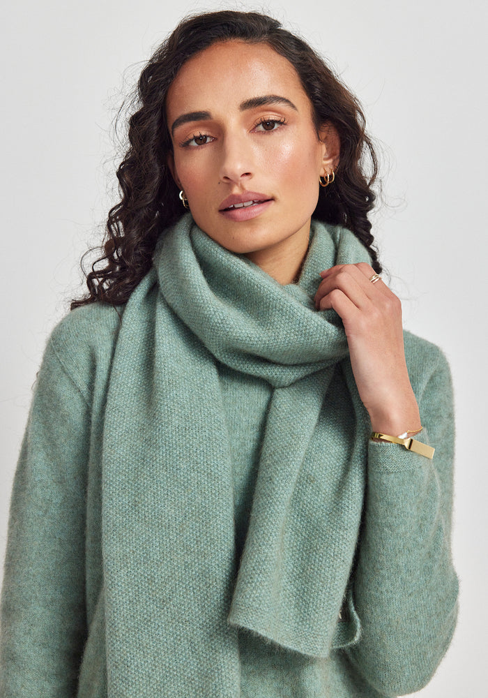 Moss Scarf - Eggshell