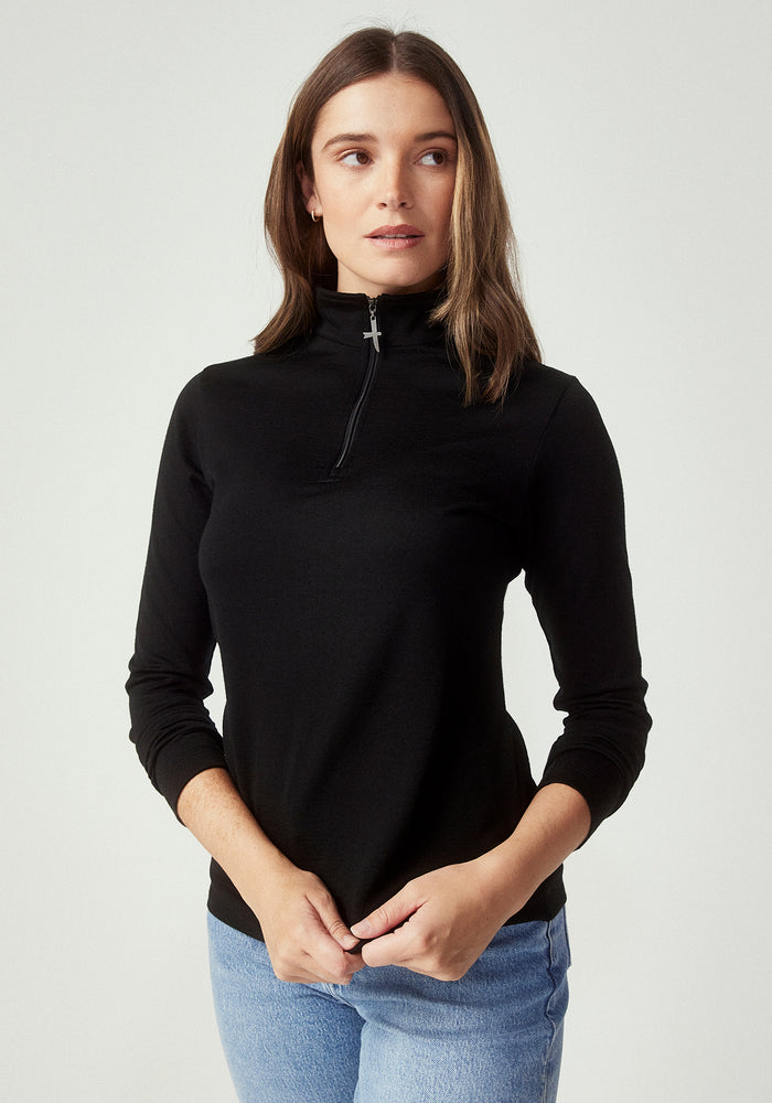 Mountainsilk Half Zip - Black