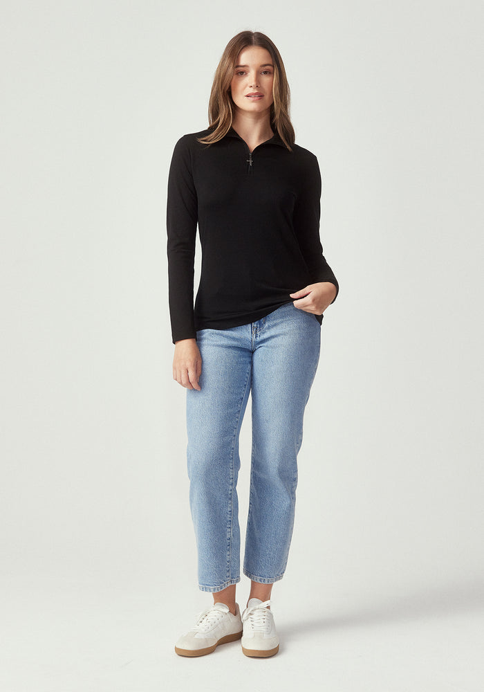 Mountainsilk Half Zip - Black