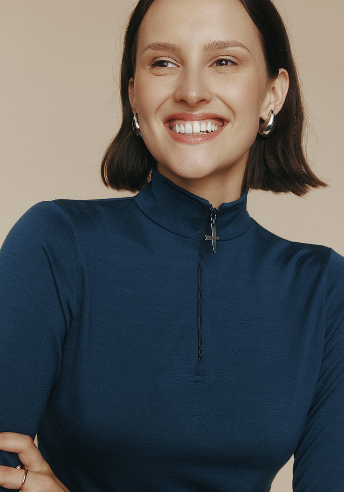 Mountainsilk Half Zip - Deep Lake