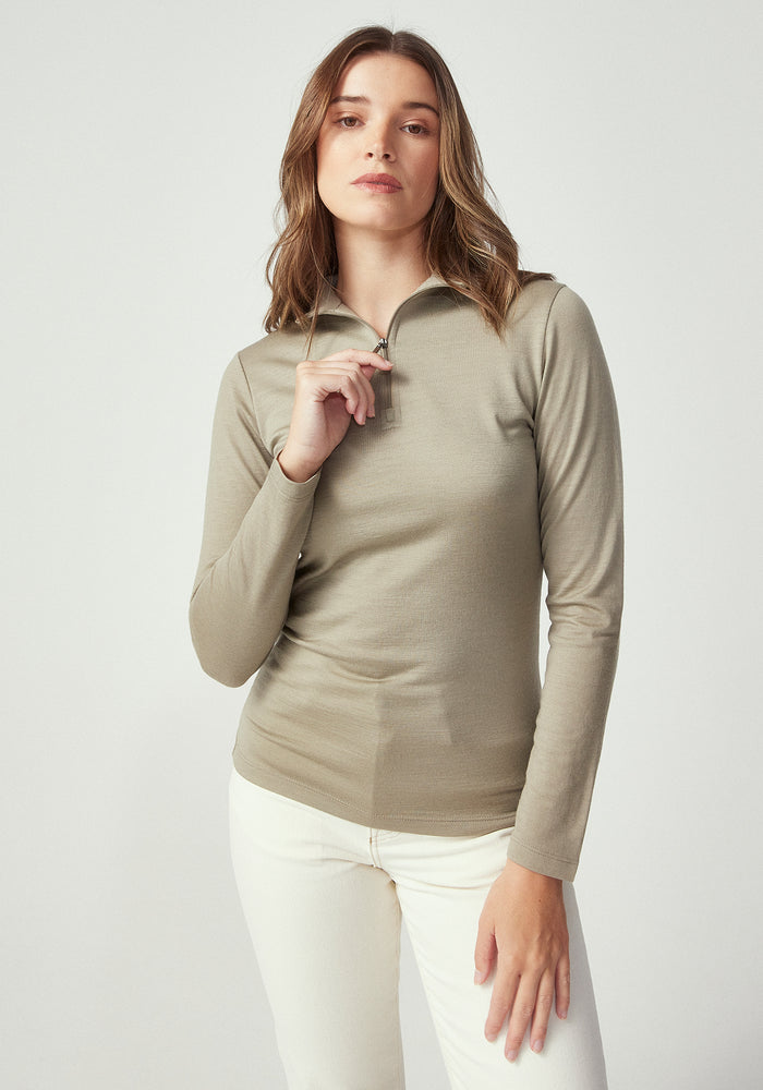 Mountainsilk Half Zip - Matcha