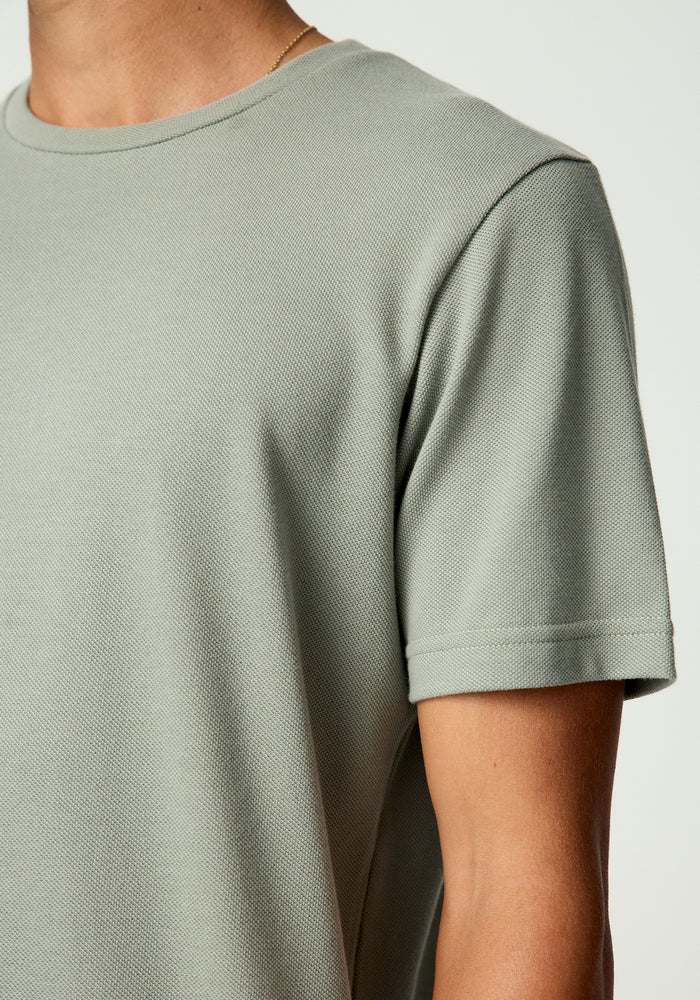Myron Pique Tee - Pale Green