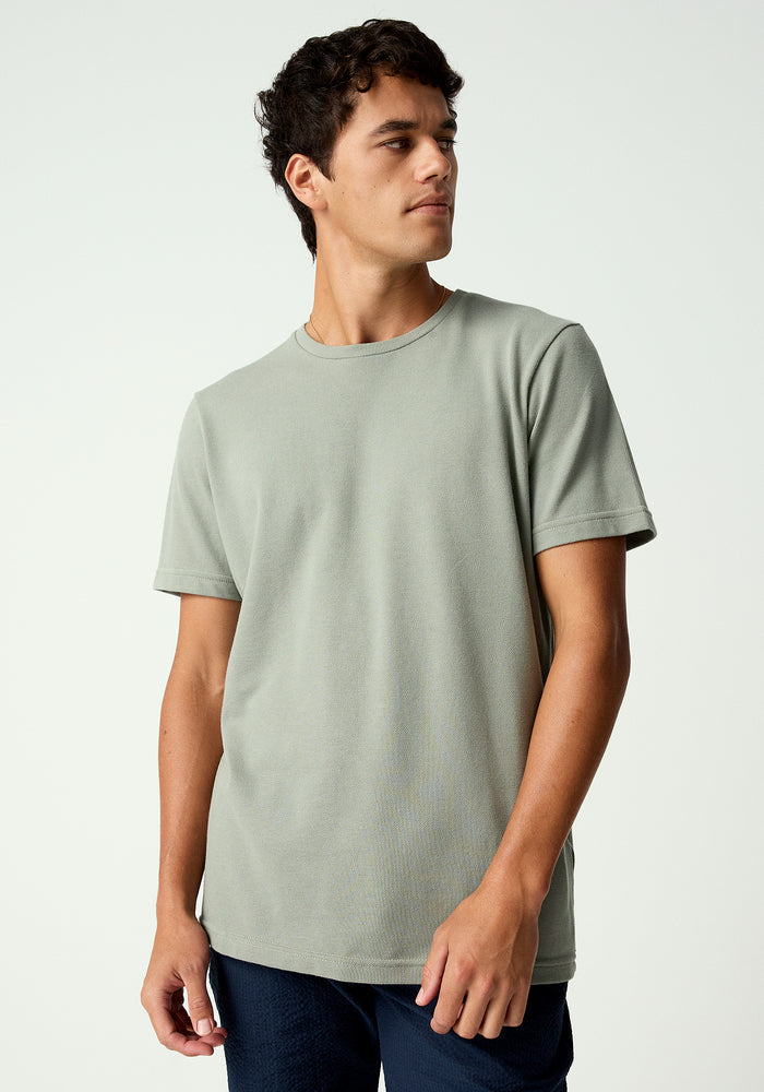 Myron Pique Tee - Pale Green