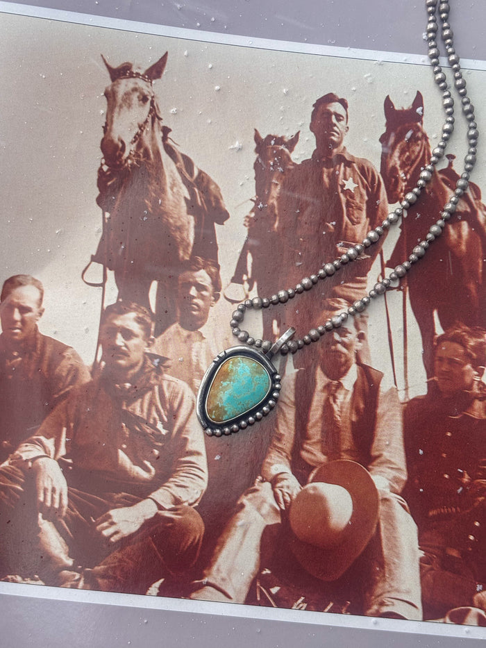 ✙ Number 8 Turquoise Pendant