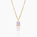 Opal Solitaire Necklace