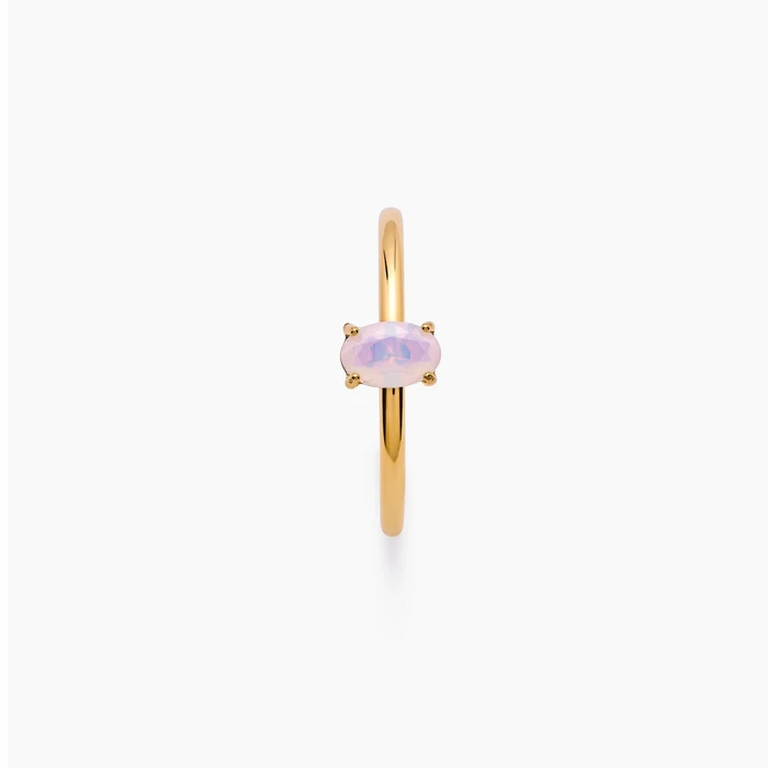 Opal Solitaire Ring