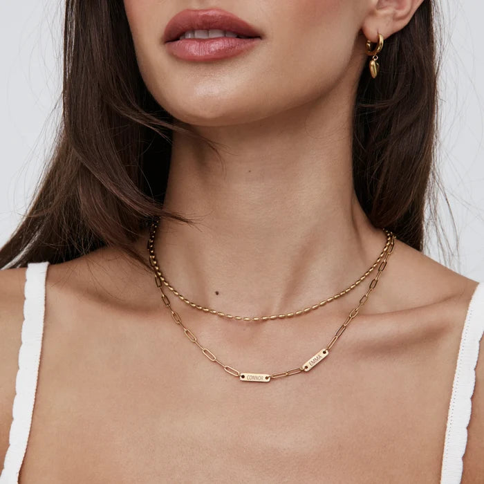 Paperclip Multi-Name Necklace
