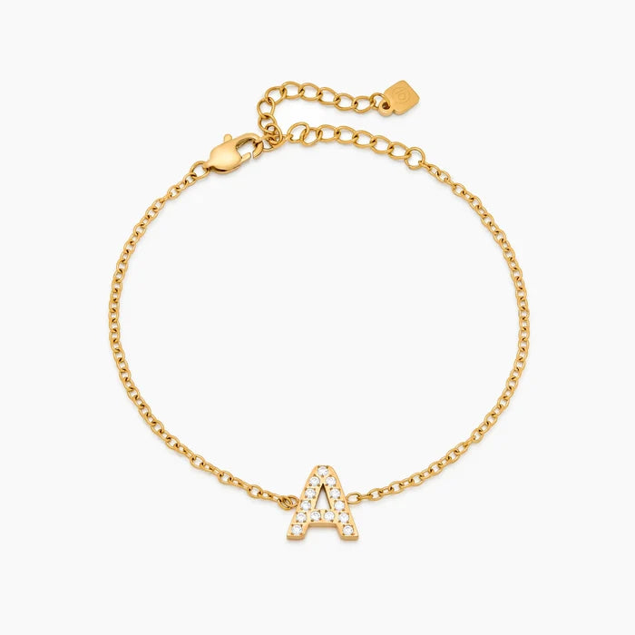 Pavé Initial Bracelet