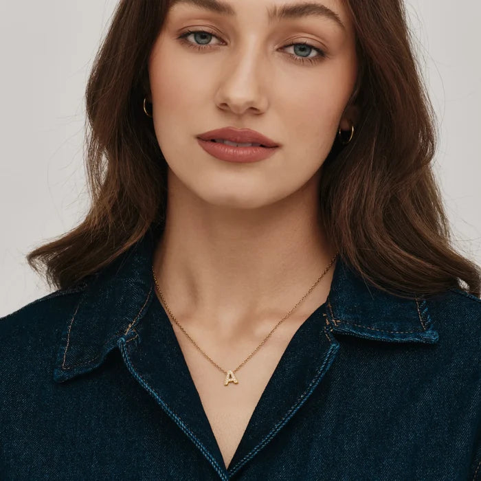 Pavé Initial Necklace