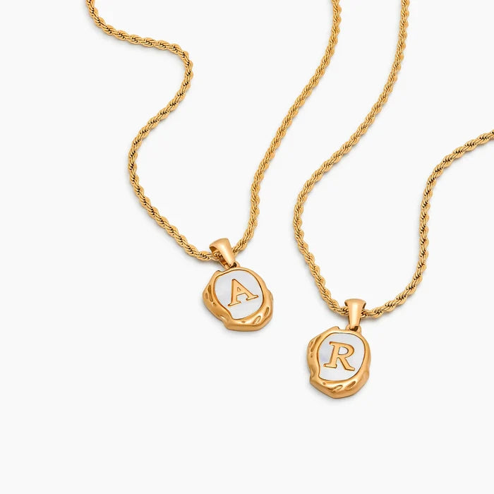 Pearl Initial Pendant Necklace