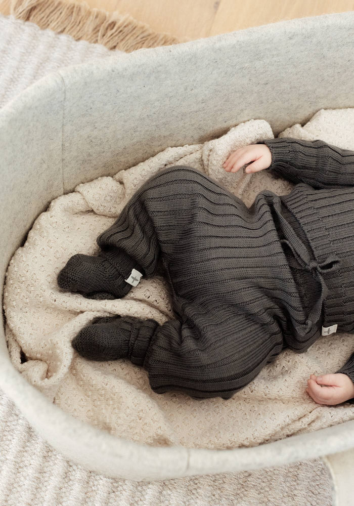 Pepi Knitted Booties - Bay Leaf