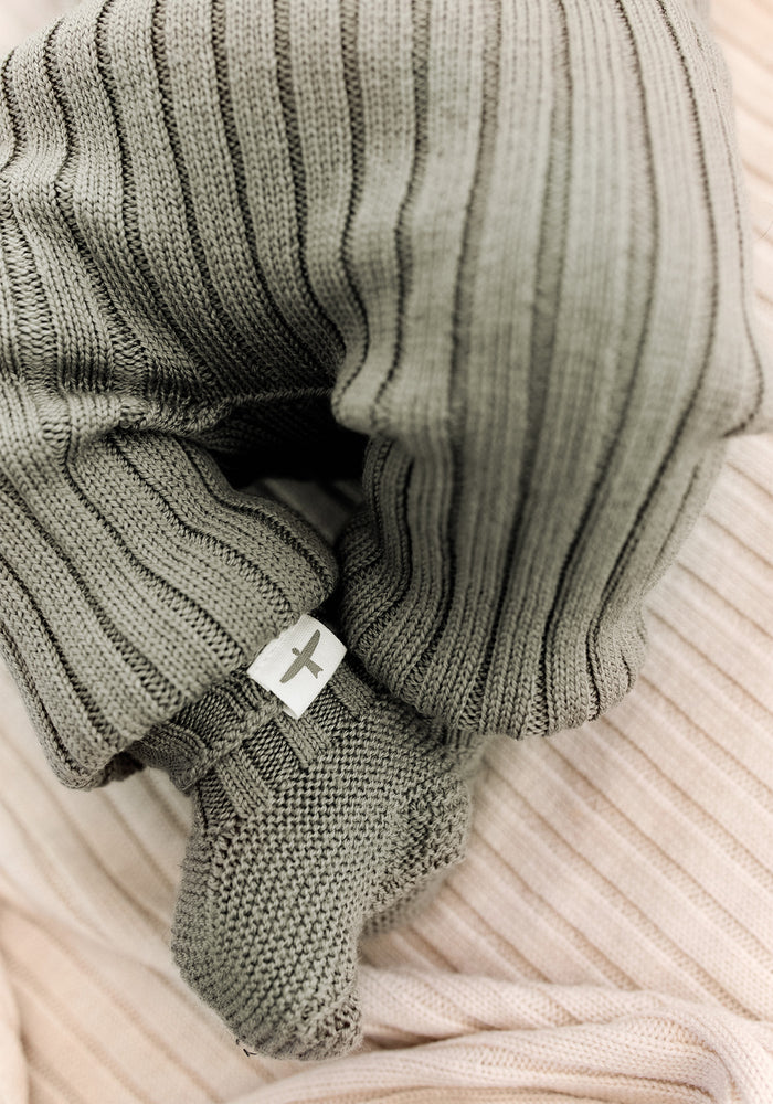 Pepi Knitted Booties - Pistachio
