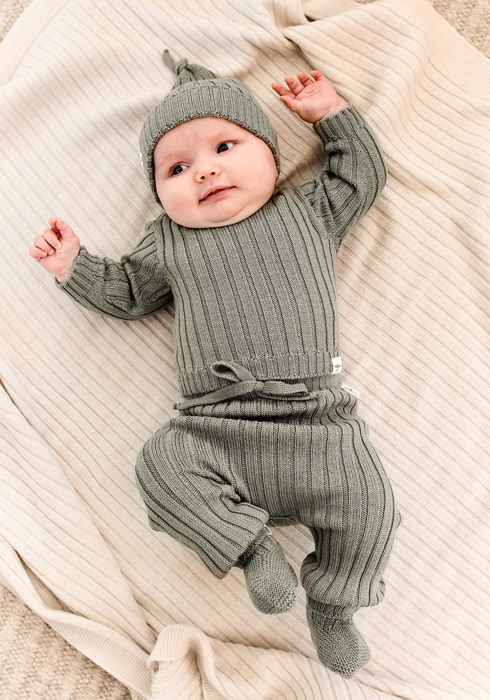 Pepi Ribbed Pants - Pistachio