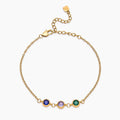 Personalized Multi-Birthstone Bracelet — a stone for every child