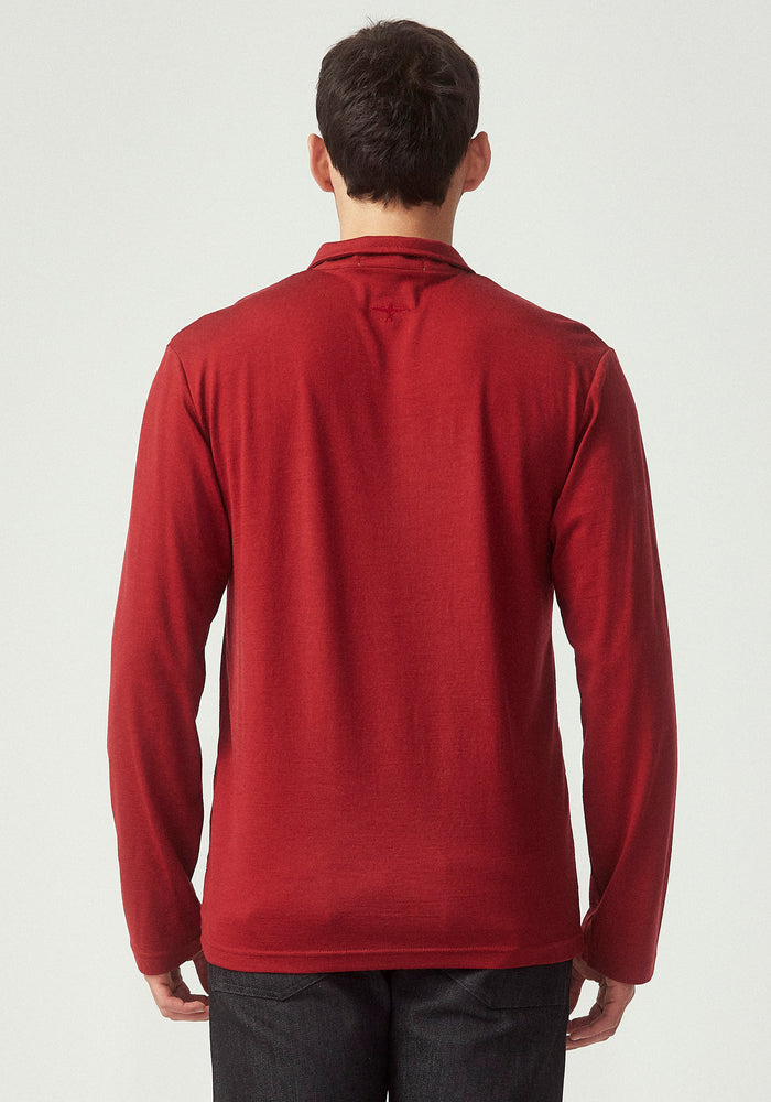 Pua Zip Shirt - Bordeaux