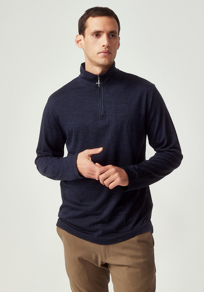 Pua Zip Shirt - Dark Navy